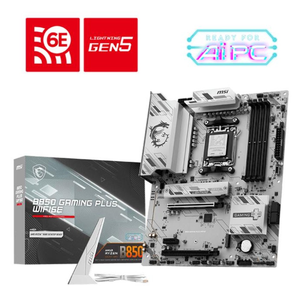 Mainboard|MSI|AMD B850|SAM5|ATX|Memory DDR5|Memory slots 4|B850GAMINGPLUSWIFI6E