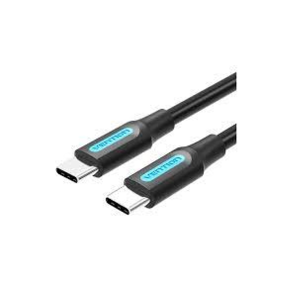 CABLE USB-C TO USB-C/1M BLACK COSBF VENTION