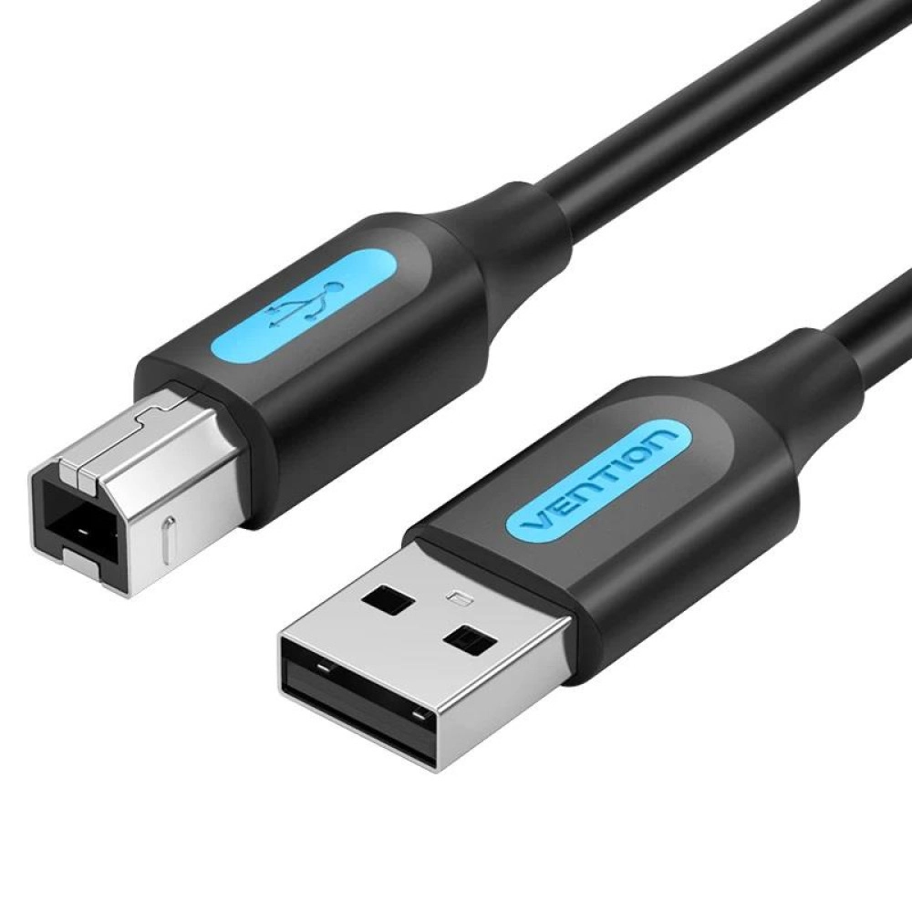 CABLE USB2.0 MALE TO MALE/5M BLACK COQBJ VENTION