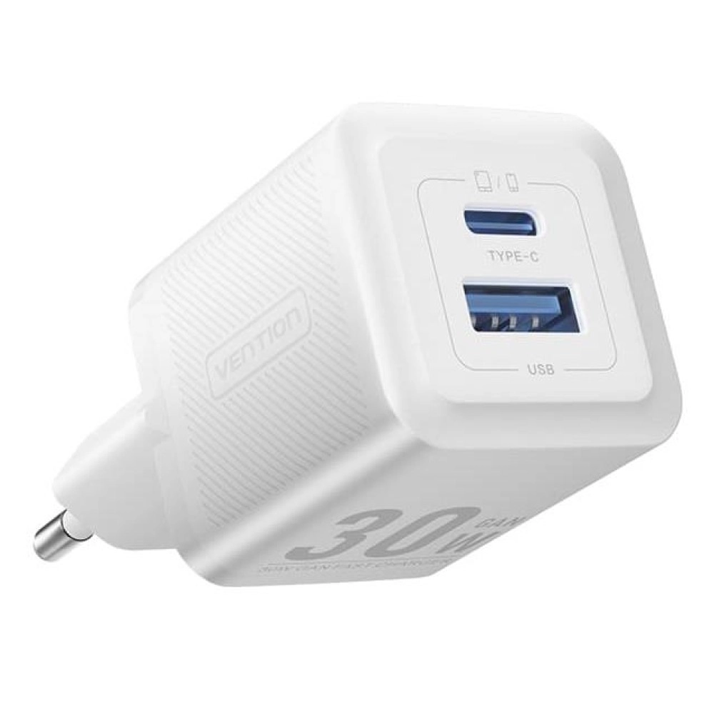 MOBILE CHARGER WALL 30W USB/2P WHITE FEQW0-EU VENTION