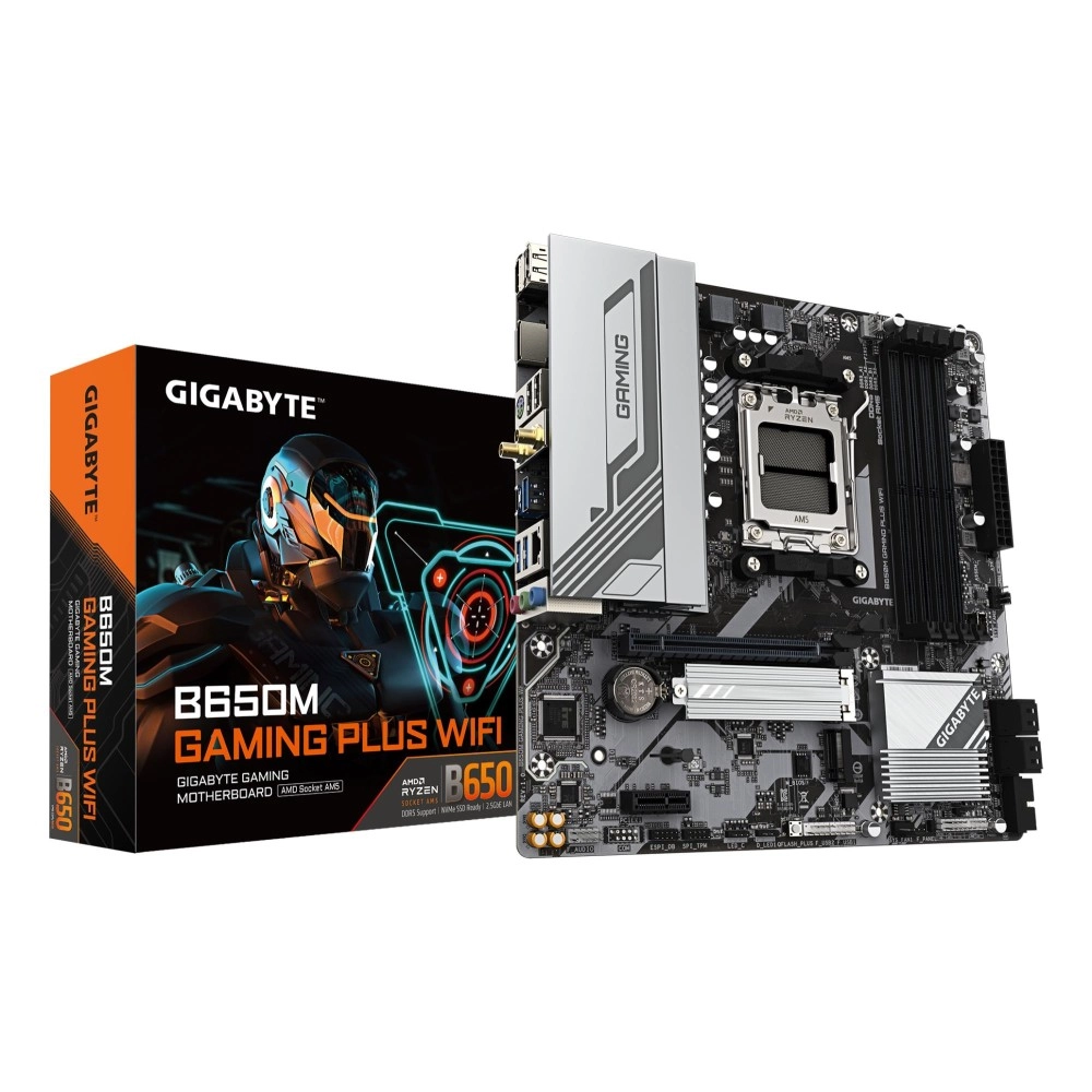 Mainboard|GIGABYTE|AMD B650|SAM5|Micro-ATX|Memory DDR5|Memory slots 4|B650MGAMINGPLUSWF1.3