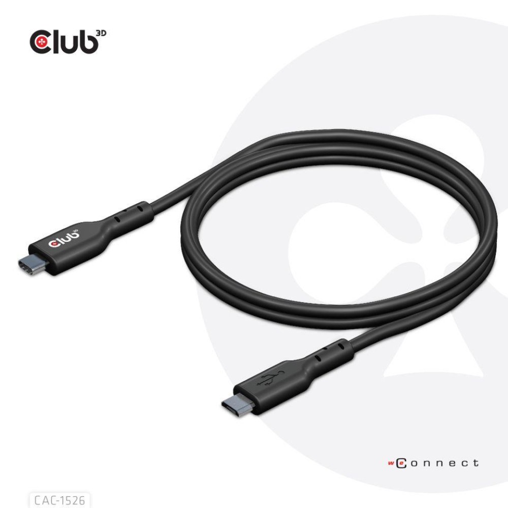 CABLE USB TO MICRO USB 1M/M/M CAC-1526 CLUB3D