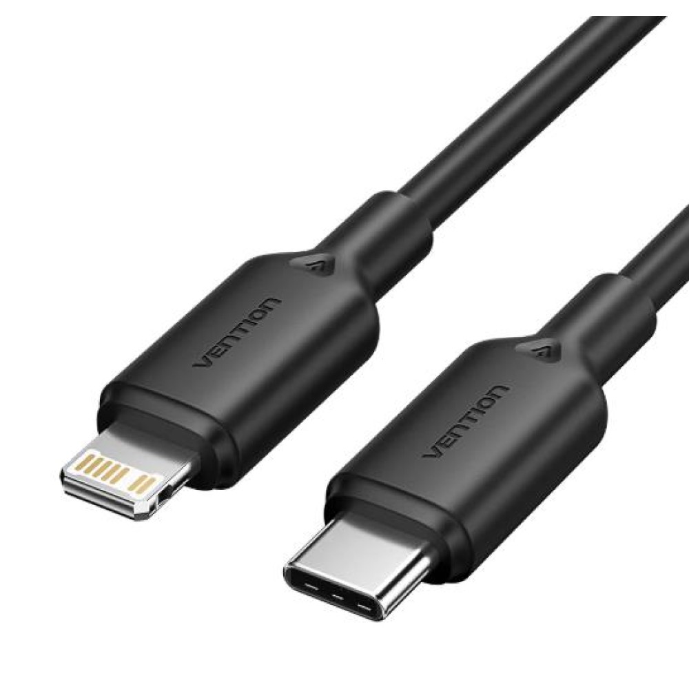 CABLE USB-C TO LIGHTNING/2M BLACK LAKBH VENTION