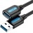 CABLE USB3.0 MALE TO FEMALE/2M BLACK CBHBH VENTION