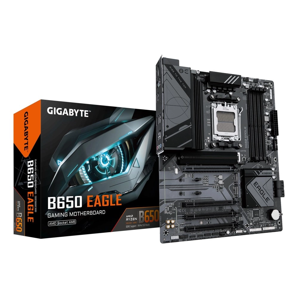Mainboard|GIGABYTE|AMD B650|Socket AM5|ATX|RAM DDR5-SDRAM|4xSlots|3xNumber of M.2 (M) slots|B650 EAGLE AX (rev. 1.2)|B650EAGLE1.2