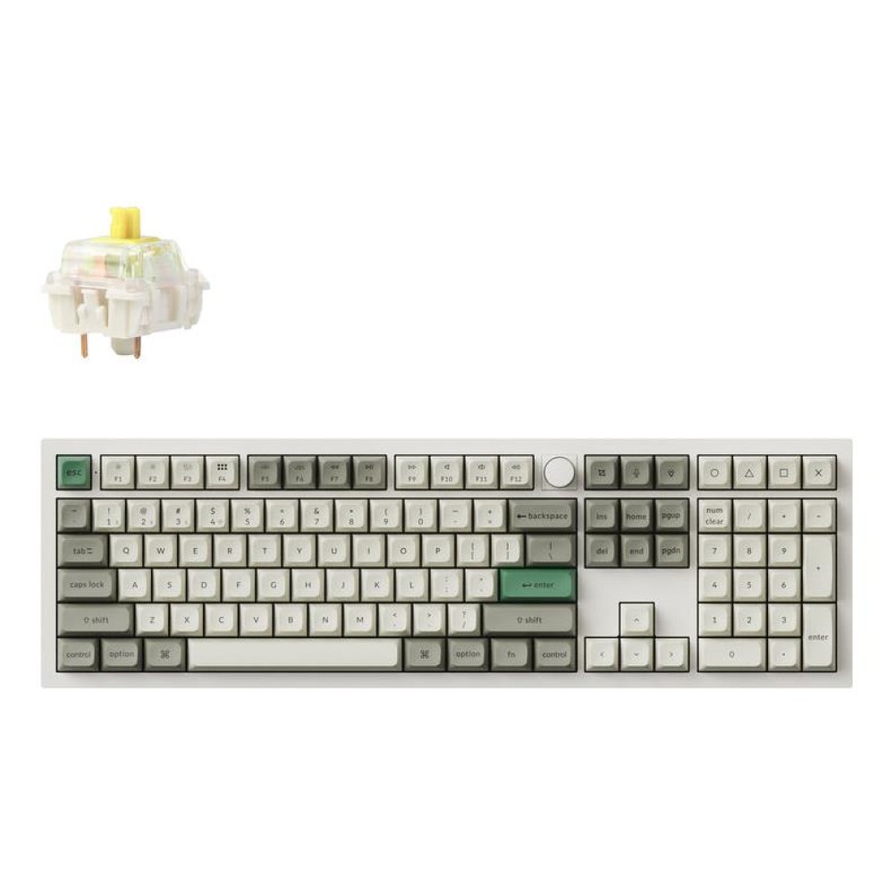 KEYBOARD WRL Q6 MAX RGB/SHELL WHITE Q6M-P4 KEYCHRON