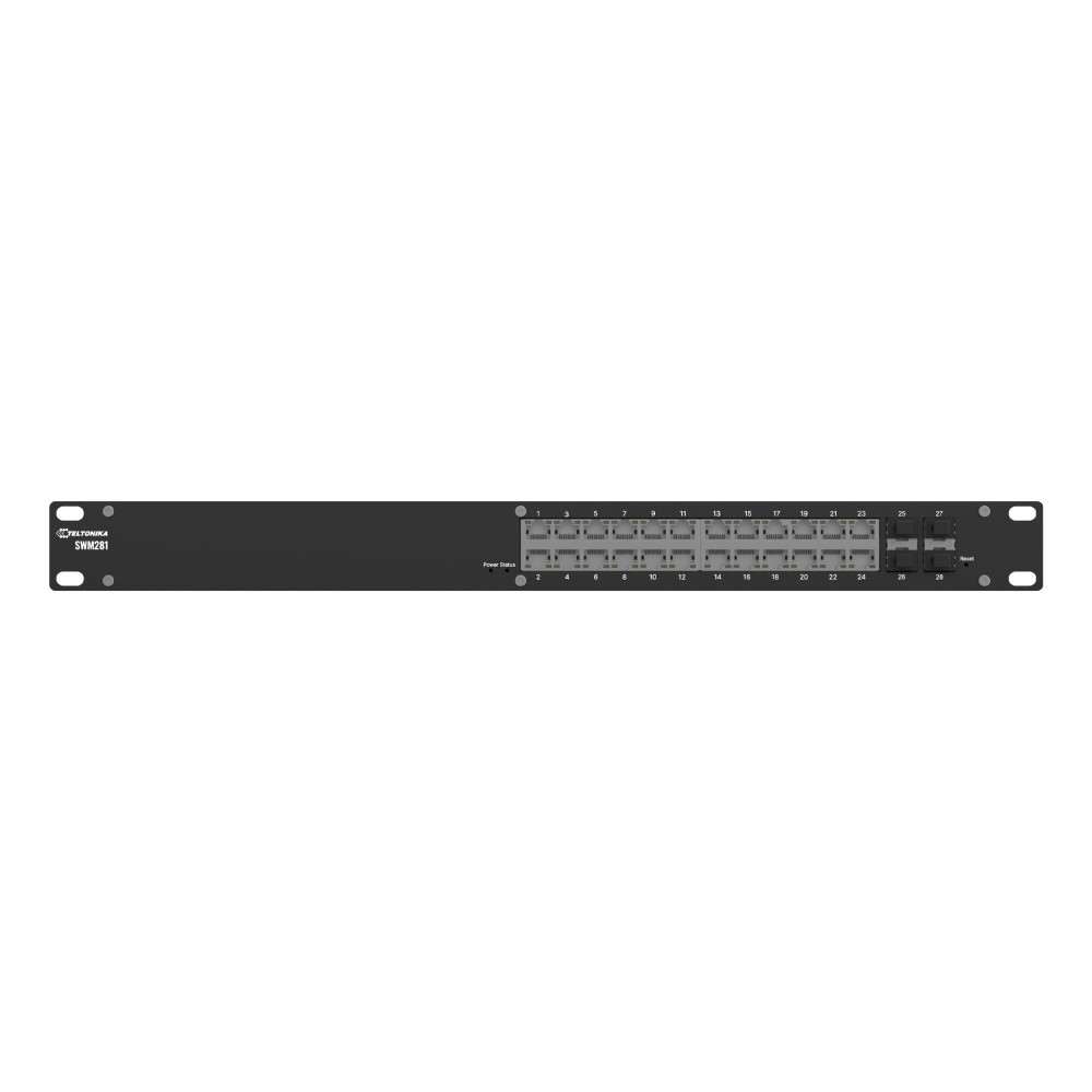 Switch|TELTONIKA|SWM281000200|Switch type Managed|Switch layer L2|24xRJ-45 ports|SWM281