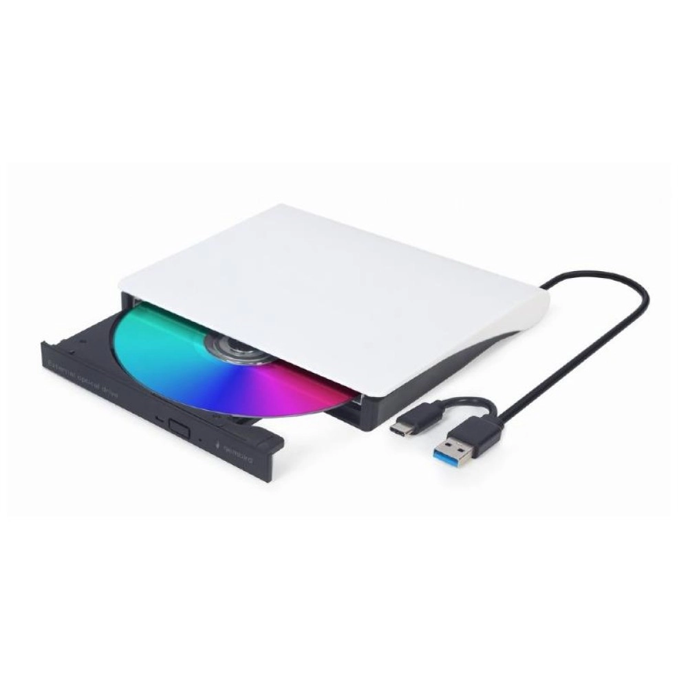 DVD RW USB3/USB-C 8X EXT RTL/DVD-USB-031-BW GEMBIRD