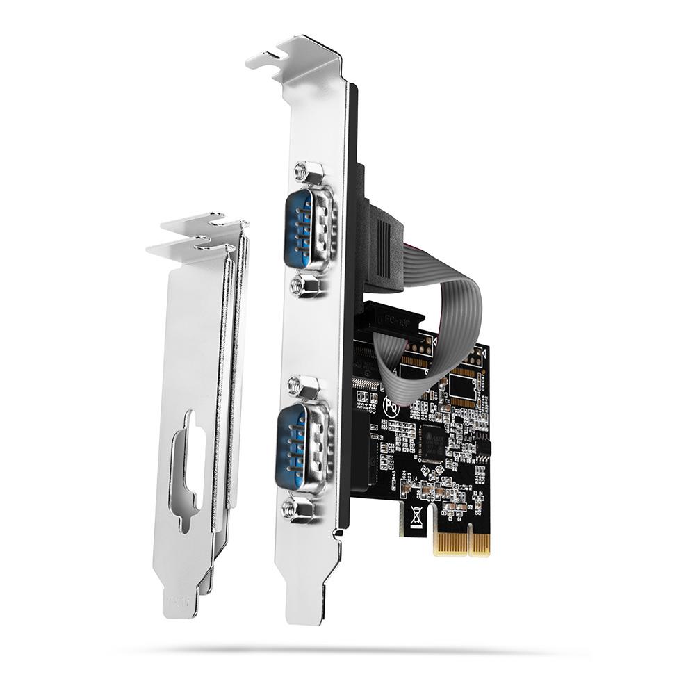 NET CARD PCIE 2PORT 250KBPS/SP&LP PCEA-S2N AXAGON