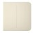 SMART SIDEBUTTON 2GANG/IVORY 46024 AJAX