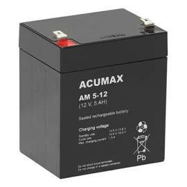 BATTERY 12V 5AH VRLA/AM5-12T2 ACUMAX EMU
