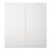 SMART CENTERBUTTON 2GANG/WHITE 45116 AJAX