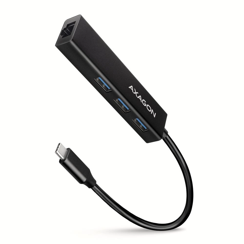I/O HUB USB-C 4PORT GLAN/0.2M HMC-GL3A AXAGON