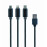 CABLE USB CHARGING 3IN1 1M/BLACK CC-USB2-AM31-1M GEMBIRD