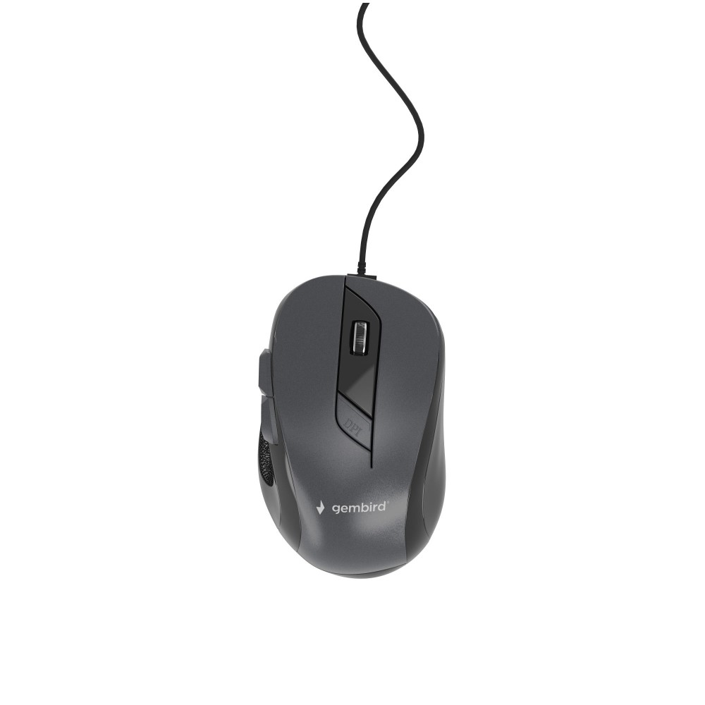 MOUSE USB OPTICAL BLACK/GREY/MUS-6B-01-BG GEMBIRD