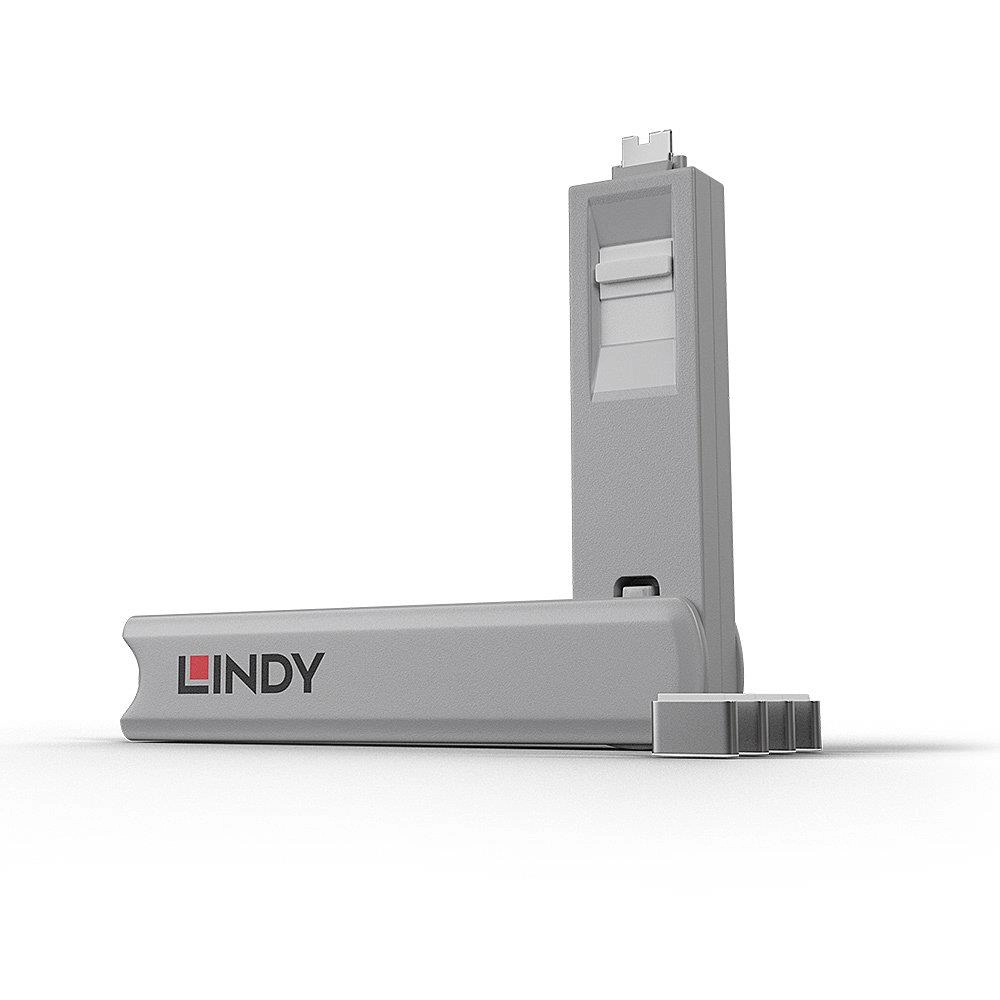 USB PORT TYPE-C BLOCKER 4PACK/WHITE 40427 LINDY