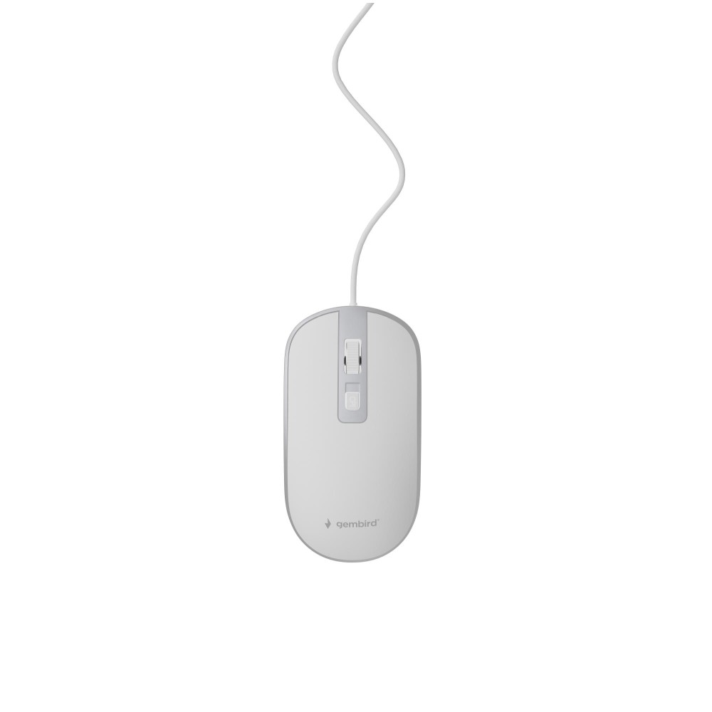 MOUSE USB OPTICAL WHITE/SILVER/MUS-4B-06-WS GEMBIRD