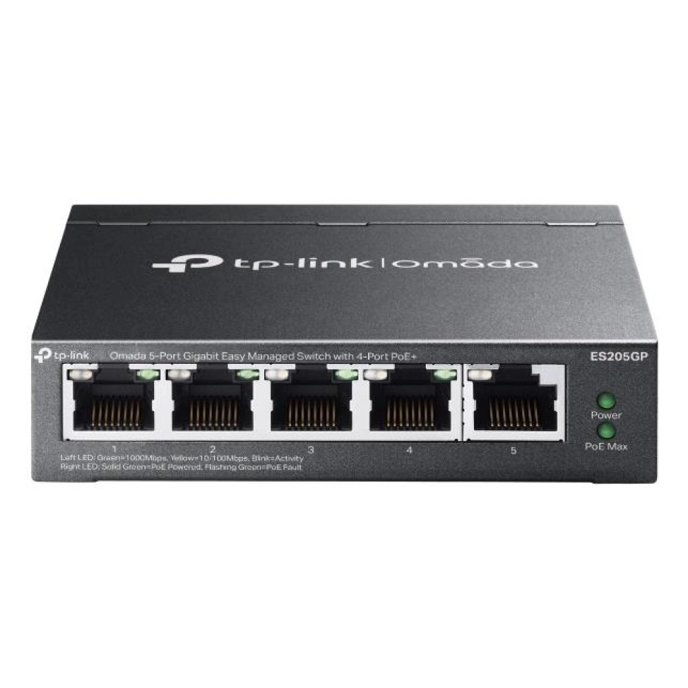 Switch|TP-LINK|OMADA|TP-LINK OMADA ES205GP|PoE ports 4|ES205GP