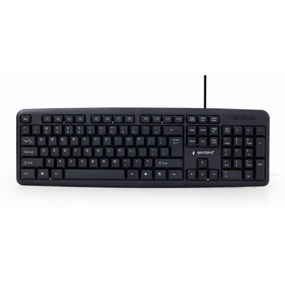 KEYBOARD STANDART USB ENG/BLACK KB-U-103 GEMBIRD