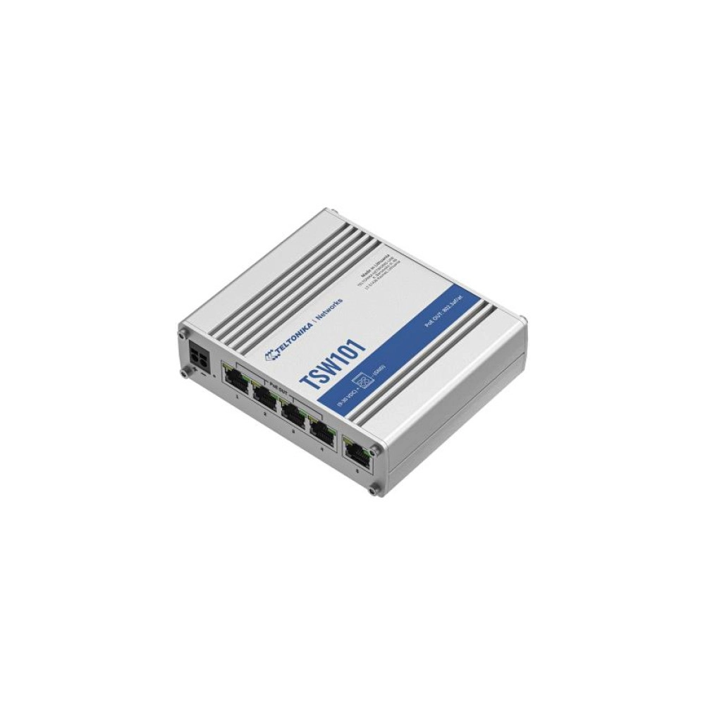 Switch|TELTONIKA|TSW101000000|PoE ports 4|60 Watts|TSW101