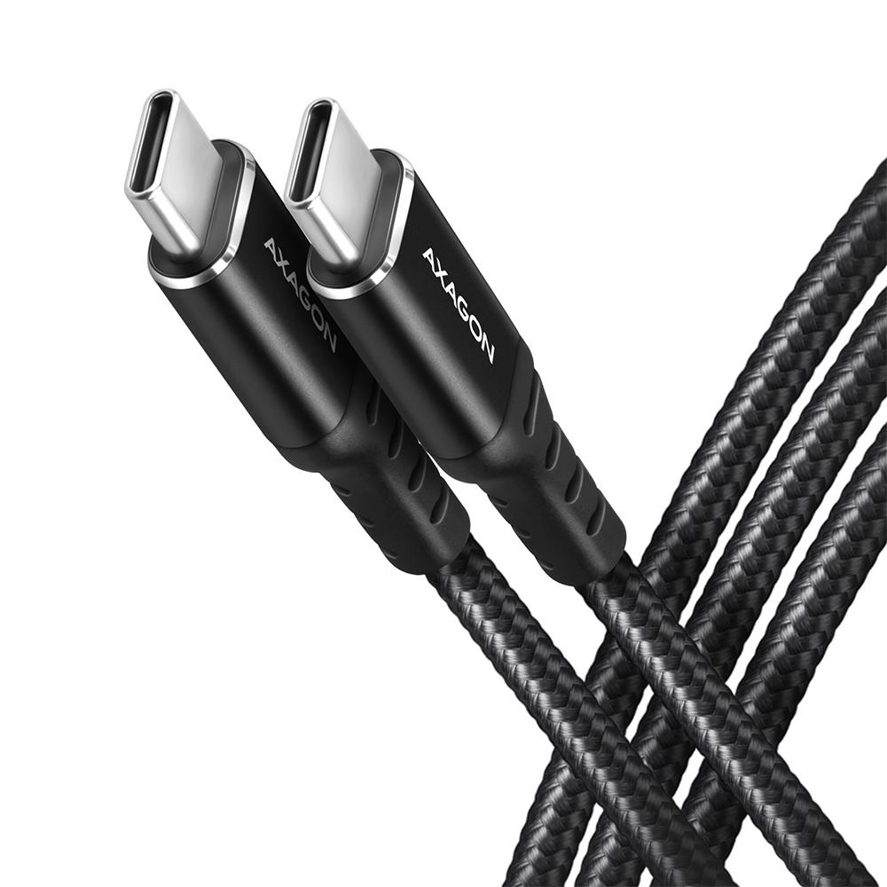 CABLE USB-C TO USB-C 1M 60W/HQ BLACK BUCM-CM10AB AXAGON