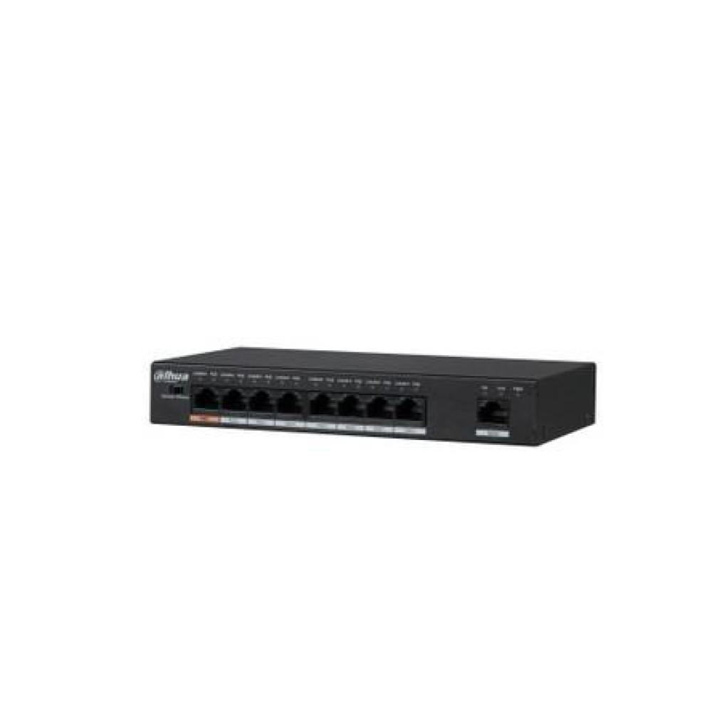Switch|DAHUA|Type L2|Desktop/pedestal|Rack|1x10Base-T / 100Base-TX / 1000Base-T|PoE ports 8|96 Watts|DH-PFS3009-8ET1GT-96-V2