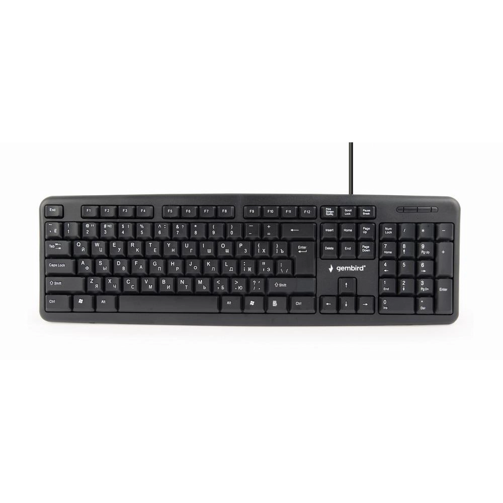 KEYBOARD STANDART USB RUS/BLACK KB-U-103-RU GEMBIRD