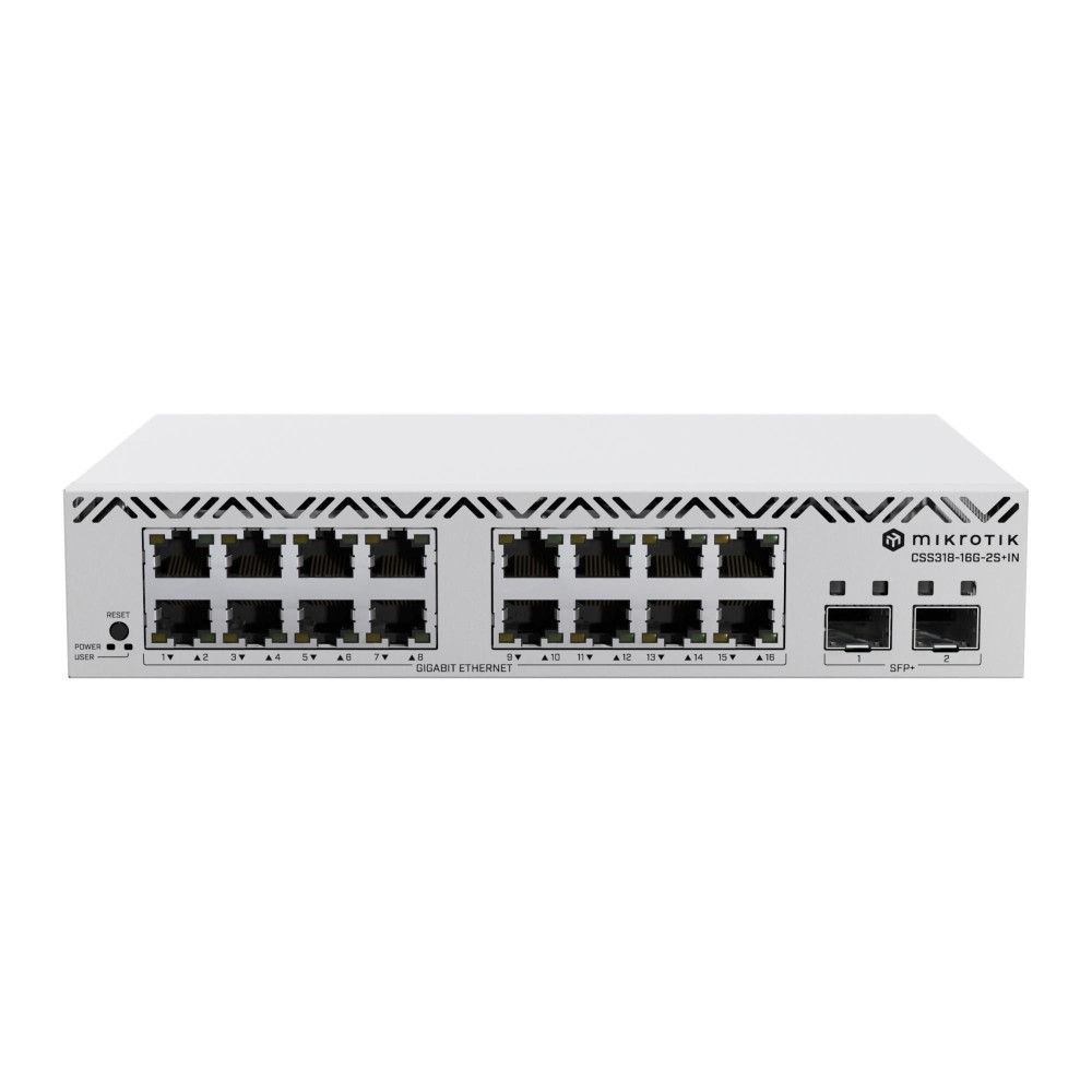 Switch|MIKROTIK|16x10Base-T / 100Base-TX / 1000Base-T|CSS318-16G-2S+IN