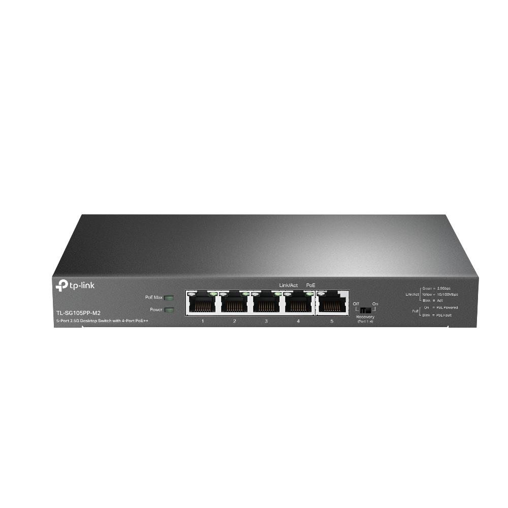 Switch|TP-LINK|TL-SG105PP-M2|Desktop/pedestal|5x2.5GbE|TL-SG105PP-M2