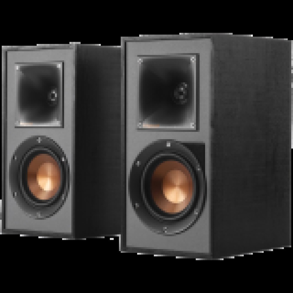 Klipsch Reference R-41PM Powered Bookshelf Speakers, Black, Pair