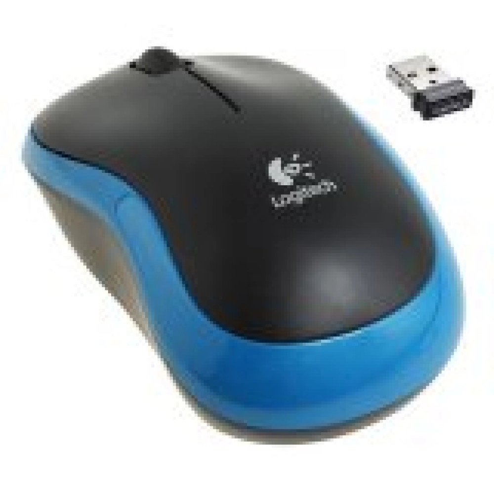 MOUSE USB OPTICAL WRL M185/BLUE 910-002236 LOGITECH