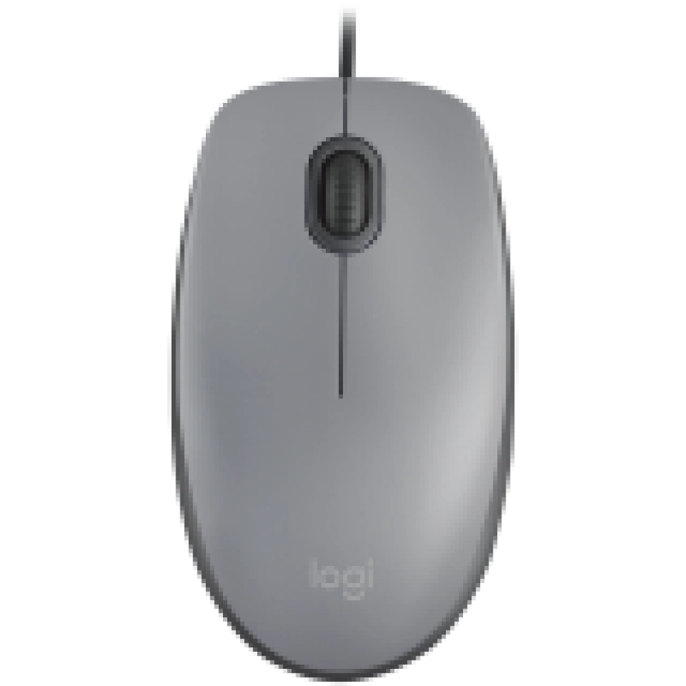 LOGITECH M110 Silent - MID GRAY - USB - EMEA-808 - AKOYA HANGTAB BOX M110S