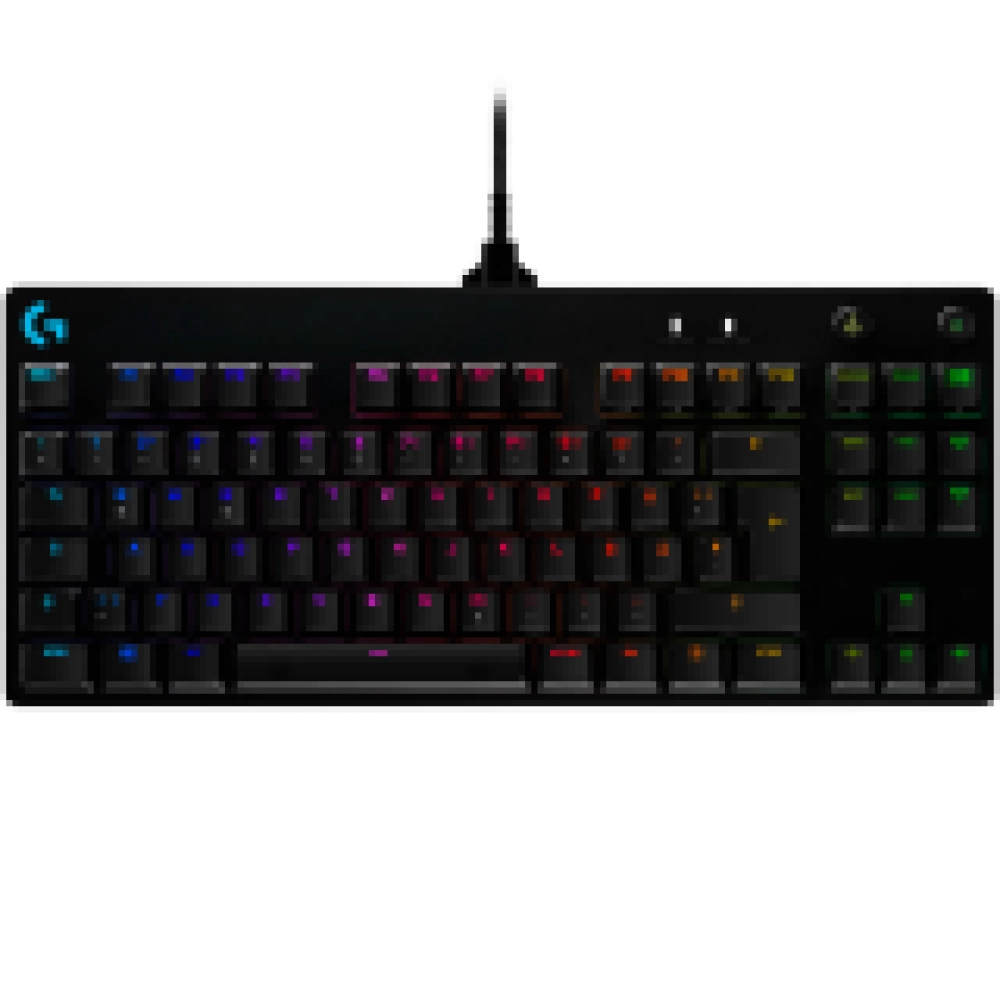 LOGITECH G PRO TKL Corded Mechanical Gaming Keyboard - BLACK - US INT'L - USB - CLICKY