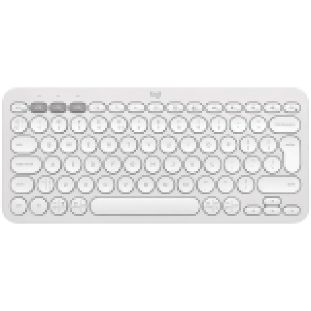 LOGITECH K380S Multi-Device Bluetooth Keyboard - TONAL WHITE - US INT'L