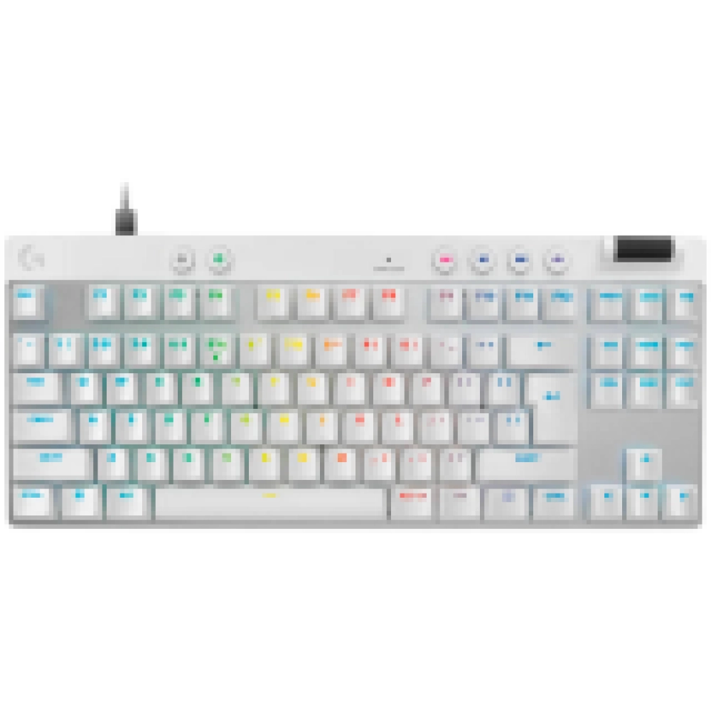 LOGITECH G PRO X TKL RAPID Gaming Keyboard - WHITE - US INT'L - USB - EMEA28i-935 - LINEAR