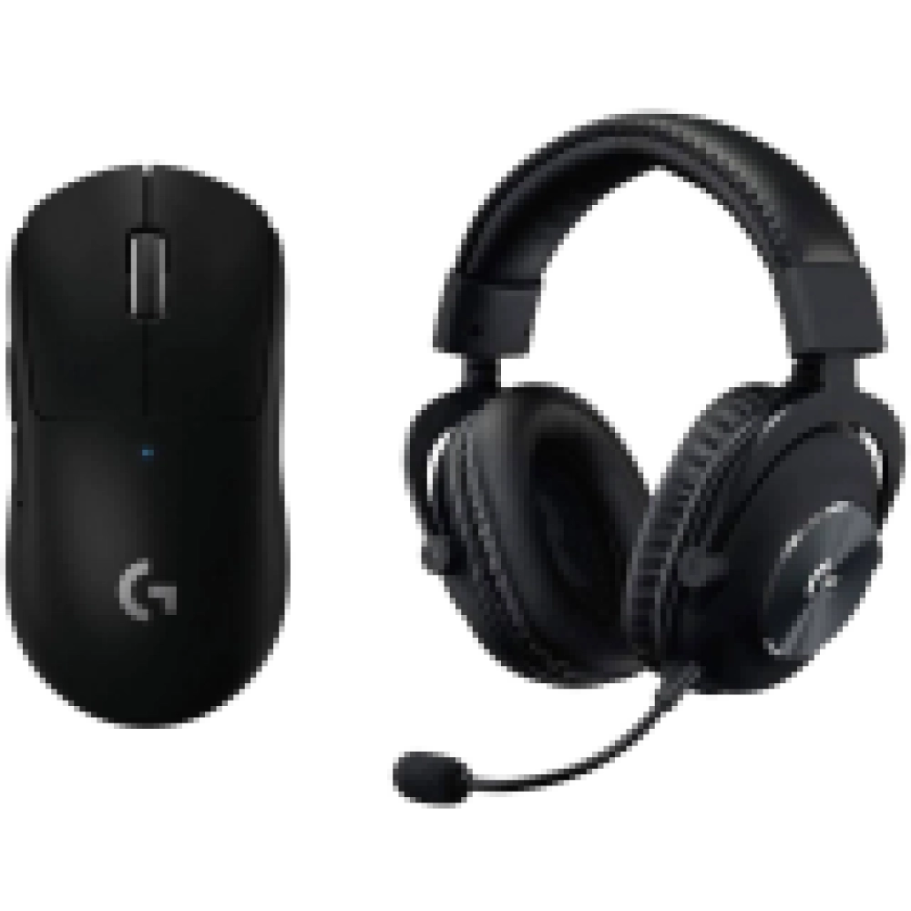 LOGITECH G PRO X Wireless LIGHTSPEED Gaming Mouse and headset - BLACK - 2.4GHZ/BT - EMEA29-953
