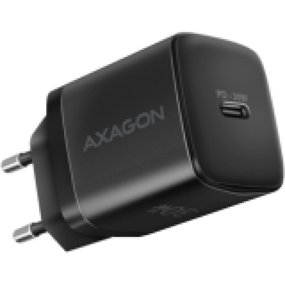 MOBILE CHARGER WALL USB-C 30W/1PORT BLACK ACU-PD30 AXAGON