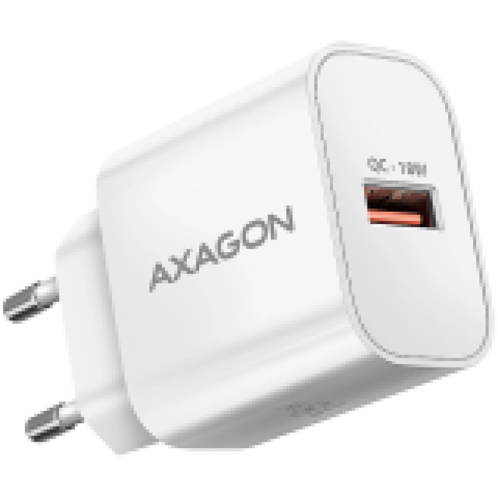 MOBILE CHARGER WALL USB 18W/1PORT WHITE ACU-QC18W AXAGON