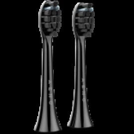 AENO Replacement toothbrush heads, Black, Dupont bristles, 2pcs in set (for ADB0004/ADB0006 and ADB0003/ADB0005)