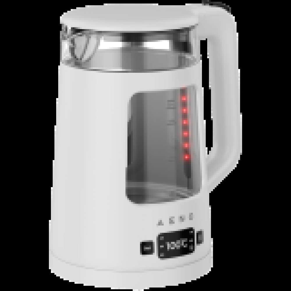 AENO Electric Kettle EK6: 1850-2200W, 2L, Strix, Square-shaped body, Transparent lid, High Resistant Glass, LED-Illumination, Auto Power Off, Dry tank Protection
