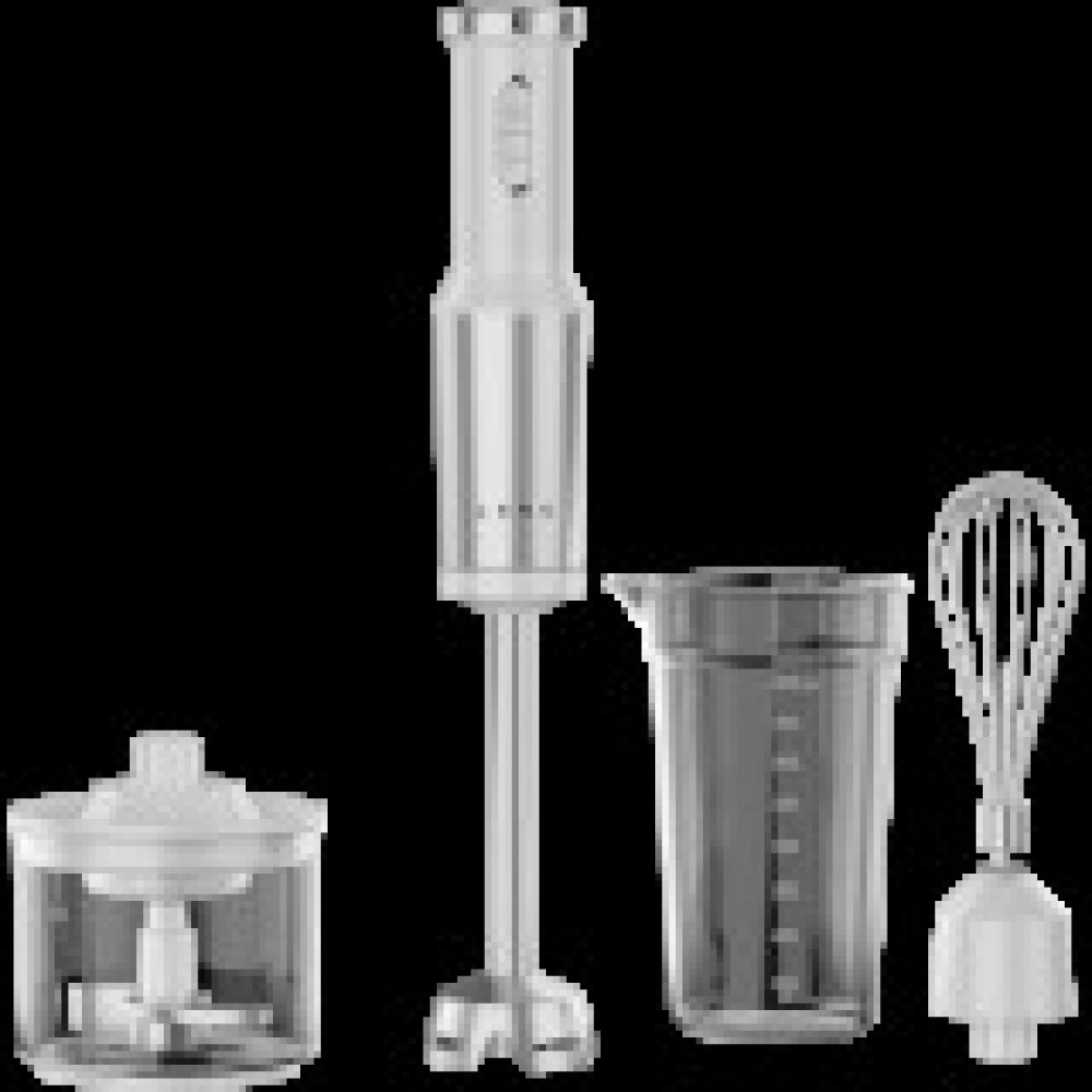 Hand Blender, 1200W in CB, White, Tiger Teeth Cutter, Whisk, Food Processor, Cup