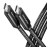 CABLE USB-C TO USB-C 2.5M 240W/BRAID BLK BUCM2-CM25AB AXAGON