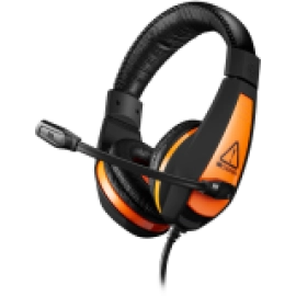 CANYON Star Raider GH-1A, Gaming headset 3.5mm jack with adjustable microphone and volume control, with 2in1 3.5mm adapter, cable 2M, Black, 0.23kg