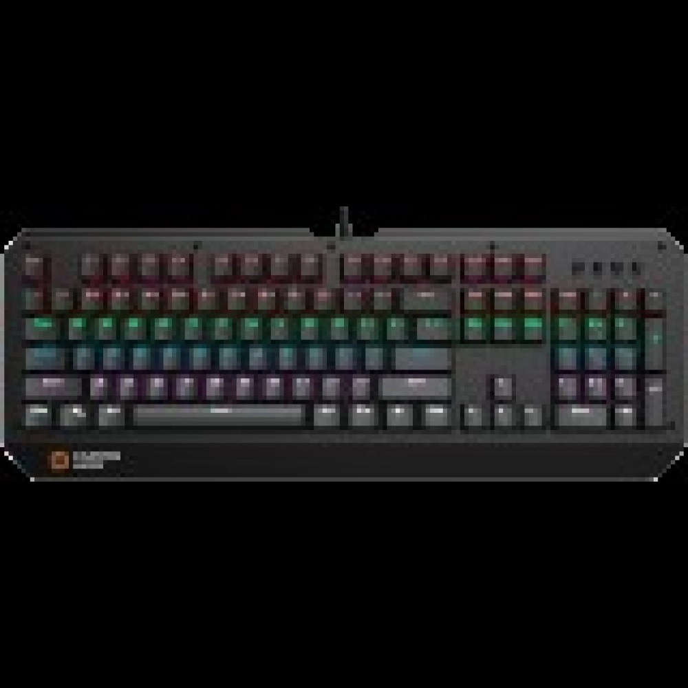 CANYON Hazard GK-6, Wired multimedia gaming keyboard with lighting effect, 108pcs rainbow LED, Numbers 104keys, EN double injection layout, cable length 1.8M, 450.5*163.7*42mm, 0.90kg, color black