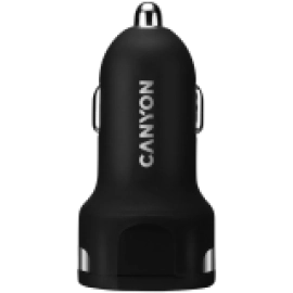 CANYON car charger C-04 2.4A/2USB-A Black