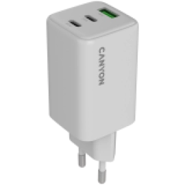 CANYON charger CU65ACC GaN 65W 2xPD 1xQC EU White