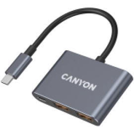 CANYON hub DS-3 3in1 USB-C Dark Grey