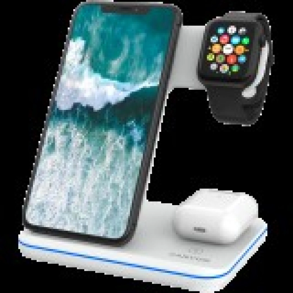 CANYON wireless charger WS-303 15W 3in1 White