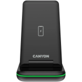 CANYON wireless charger WS-304 15W 3in1 Black