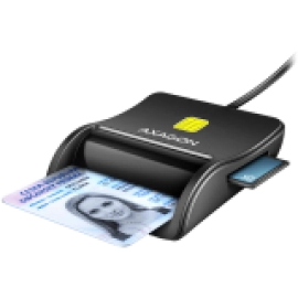 CARD READER FLAT SMARTCARD 4SL/USB2.0 1.3M CRE-SM3SD AXAGON